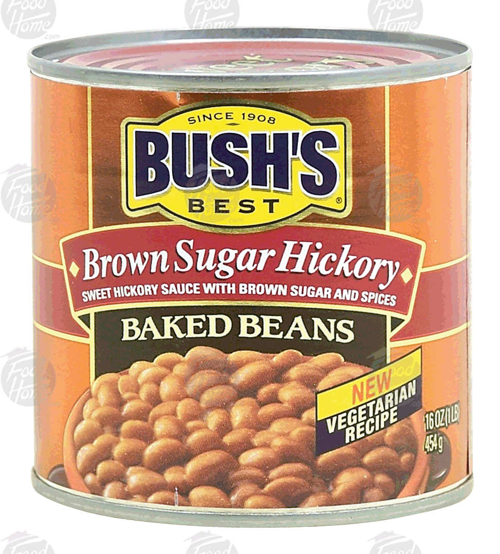 Bush's Best  brown sugar hickory baked beans, vegetarian recipe Full-Size Picture